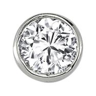 Sirius 0704E0119 F Renk 0,13 Karat Pırlanta Tek Taş Erkek Küpesi