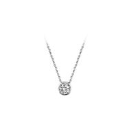 Sirius 0704P0165 F Renk 0,12 Karat Pırlanta Tektaş Yuvarlak Kolye