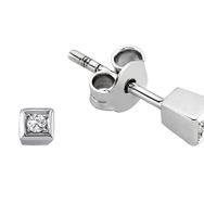 Sirius 0710E0017 0,03 Karat Pırlanta Tektaş Küpe
