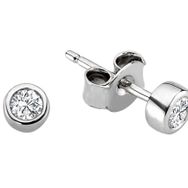 Sirius 0715E0011 F Renk 0,22 Karat Pırlanta Tektaş Küpe