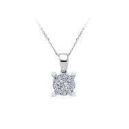 Sirius 0717P0047 0,50 Karat Görünümlü Pırlanta Tektaş Kolye