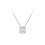 Sirius 0717P0051 F Renk 0,15 Karat Baget Pırlanta Kolye