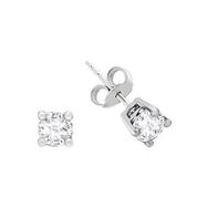 Sirius 0723E0041 Beyaz Safir Tektaş Küpe