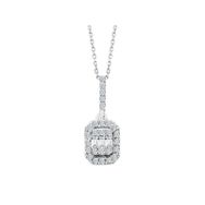 Sirius 0723P0033 F Renk 0,23 Karat Baget Pırlanta Kolye