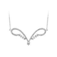 Sirius 0725P0007 Pırlanta Taşlı Modern Taç Kolye
