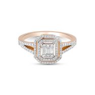 Sirius 0804R0339 Pırlanta ve Baget Kesim Yakut Taşlı 18K Yüzük