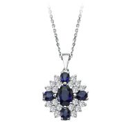 Sirius Pırlanta 0604P0159 Safir Ve Pırlanta Taşlı Göz Nuru Kolye
