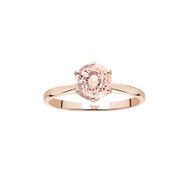 Sirius Pırlanta ve Morganite Taşlı Malaga Kırmızı Altın Yüzük