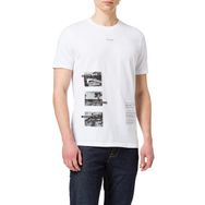 Sisley 101 Beyaz Erkek T-Shirt