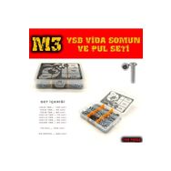 Site Hırdavat 1140 Parça M3 YSB Vida Somun ve Pul Seti