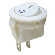 Site Hırdavat IC-134E 2P Beyaz Mini Yuvarlak Anahtar On/Off Switch
