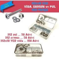 Site Hırdavat M2x10 YSB 450 Parça Vida Somun ve Pul Seti