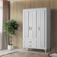 Sivas Gözde Mobilya Asya 120x195x46 cm 3 Kapılı 2 Çekmeceli Gardırop