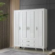 Sivas Gözde Mobilya Asya 160x195x46 cm 4 Kapılı 2 Çekmeceli Gardırop