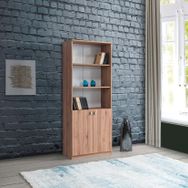 Sivas Gözde Mobilya Ekonomik Kapaklı 3 Raflı 72x182x35 cm Kitaplık