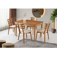 Sivas Gözde Mobilya Soho 80x120 cm Miray Ağaç Açılır Yemek Masa Sandalye Takımı