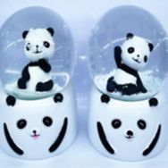 Siyah-Beyaz Panda Kar Küresi Büyük Boy