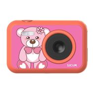 SJCam Funcam Kids Kırmızı Ayı Desen Aksiyon Kamerası