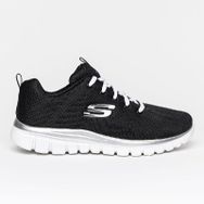 Skechers 12615 BKW Graceful-Get Connected Siyah Kadın Spor Ayakkabı