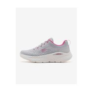 Skechers 129423 GYPK Go Run Lite Gri Kadın Koşu Ayakkabısı