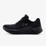 Skechers 149657TK BBK Real Smooth Dynamight 2.0 Siyah Kadın Spor Ayakkabı