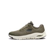Skechers Arch Fit Lacivert Deri File Lime Trim Erkek Spor Ayakkabı