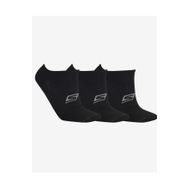 Skechers S192263-972 SKX U No Show Performance 3 Pack Sneaker Unisex Siyah Çorap