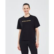 Skechers S241012-001 Siyah Kadın T-shirt