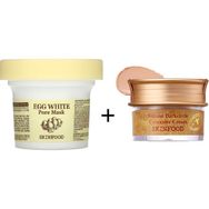 Skinfood Egg White Pore Mask + Salmon 01 Concealer