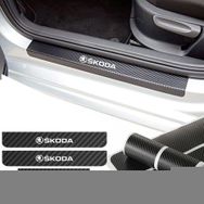 Skoda 4 Adet Karbon Kapı Eşiği Sticker