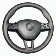 Skoda Fabia 16-18 Uyumlu Araca Özel Deri Direksiyon Kılıfı