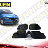 Skoda Fabia 2014 Model 3D Havuzlu Paspas