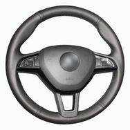Skoda Octavia 16-18 Uyumlu Araca Özel Deri Direksiyon Kılıfı