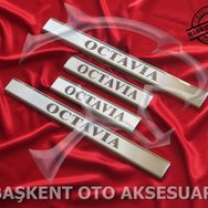 Skoda Octavia 2013 Üzeri 4 Parça Krom Kapı Eşiği