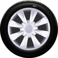 Skoda SKS-SJS 316 15 İnç 4 Adet Kırılmaz Jant Kapağı