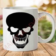 Skull Tattoo Png Clipart Baskılı Kupa Bardak