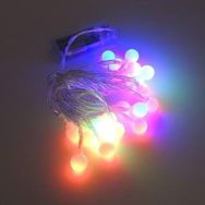 Skygo 3 m 20 Led Beyaz Pilli 2 Kademeli RGB Işık Top