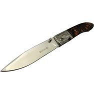 Skygo BK-011BK Buck Knives 23 cm Kahverengi Sedef Sap Kılıflı Kutulu Kamp Çakı