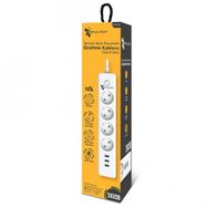 Skygo TGFTR06 4 Priz 3XUSB 2500W Anahtarlı Akım Korumalı Priz