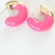 Skygo TJ-BKP8877 CCB Pembe Gold Çift Renk Küpe
