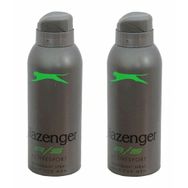 Slazenger Active Sport Yeşil 2x150 ml Erkek Sprey Deodorant