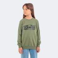 Slazenger Duna In Haki Unisex Çocuk Sweatshirt