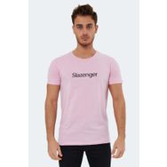 Slazenger Sabe Açık Pembe Erkek T-shirt