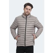 Slazenger ST23JE023-280 Taş Gri Hayden Erkek Şişme Mont