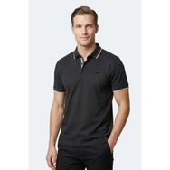 Slazenger ZERU Erkek Polo Yaka Siyah Tişört