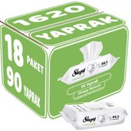 Sleepy 18x90 lı Natural Yenidoğan 1620 Yaprak Plastik Kapaklı Islak Havlu Mendil