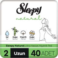 Sleepy 2 Natural Ultra Hassas 40'lı Uzun Hijyenik Ped