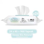 Sleepy 24x40 Bio Natural Islak Havlu