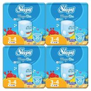 Sleepy 3-4 Numara 80 Adet Mayo Bebek Bezi