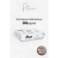 Sleepy 60'lı 6 Paket Petcare Evcil Hayvan Islak Havlusu